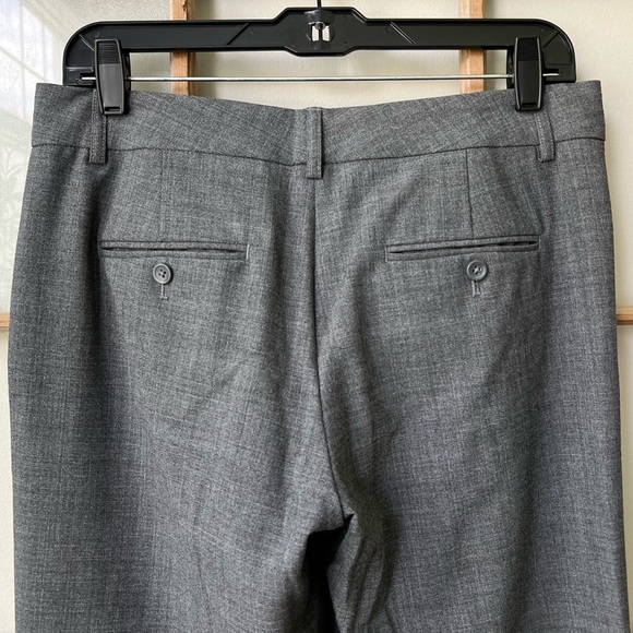 Express Editor Mid Rise Trouser Flare Pants - Heather Grey - Size 6 - Picture 11 of 16